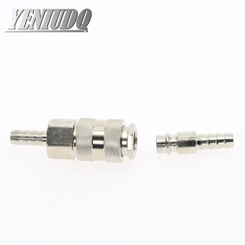 Air Hose Quick Coupler | EU Standard Pneumatic Fitting | Secure Barb Connector - Thumbnail 5