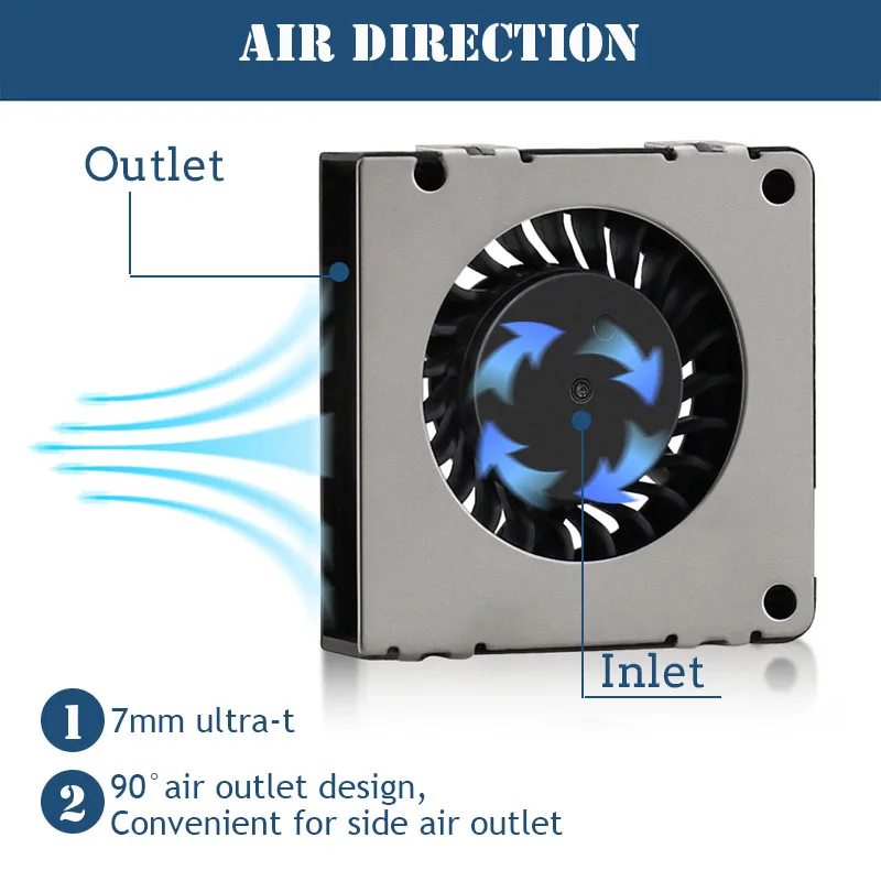 High-Performance 3007 Blower Fan | 30x30x7mm Cooling Solution | 5V/12V Brushless for 3D Printers - Thumbnail 3