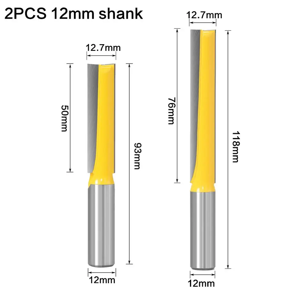 Bottom Cleaning Router Bit | 12mm (1/2) Solid Carbide Shank | CNC Engraving Endmill - Thumbnail 3