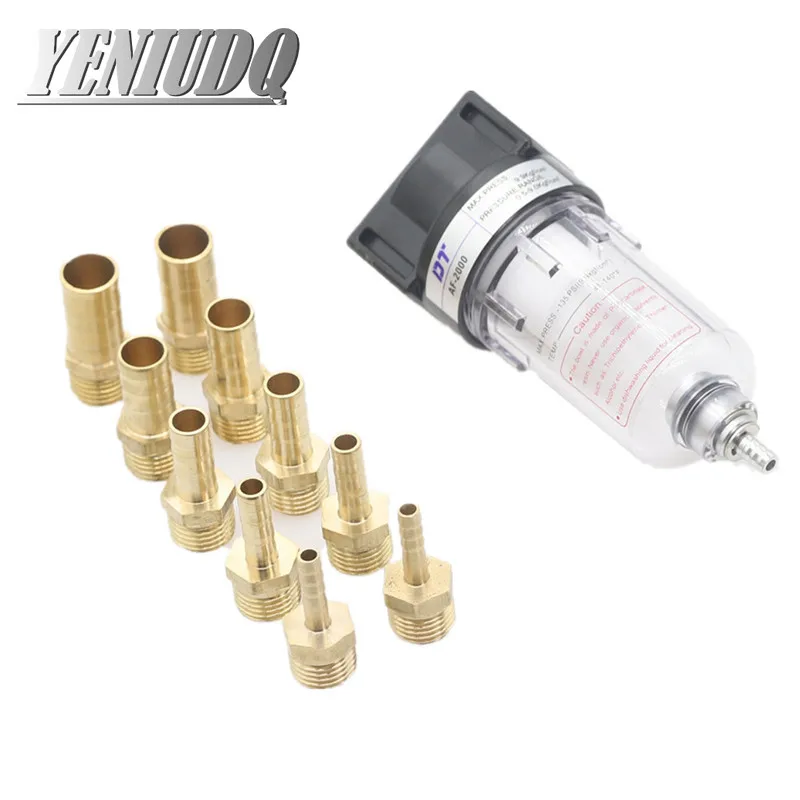 1/4 BSP Pneumatic Filter | Oil-Water Separator for Air Compressors | Heavy-Duty Copper Construction - Thumbnail 5