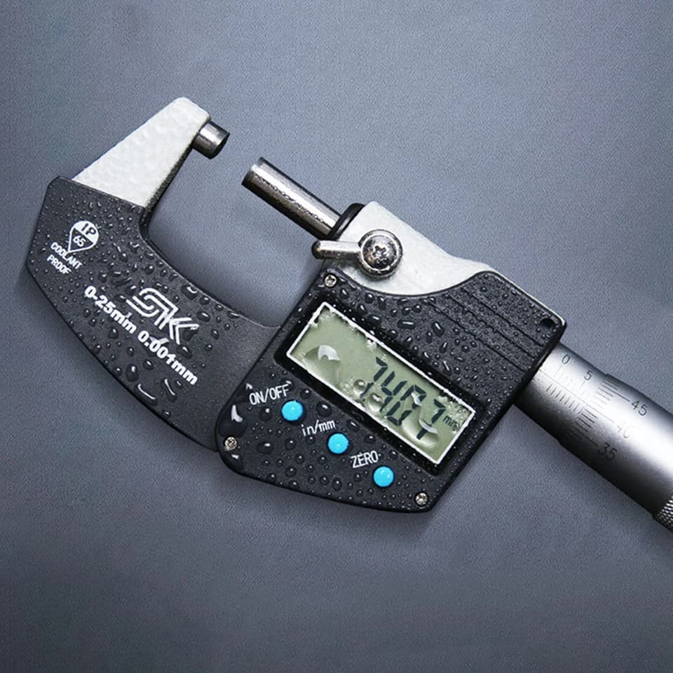 Outside Micrometer | IP65 Water Resistant | 0.001mm Precision Gauge - Thumbnail 2