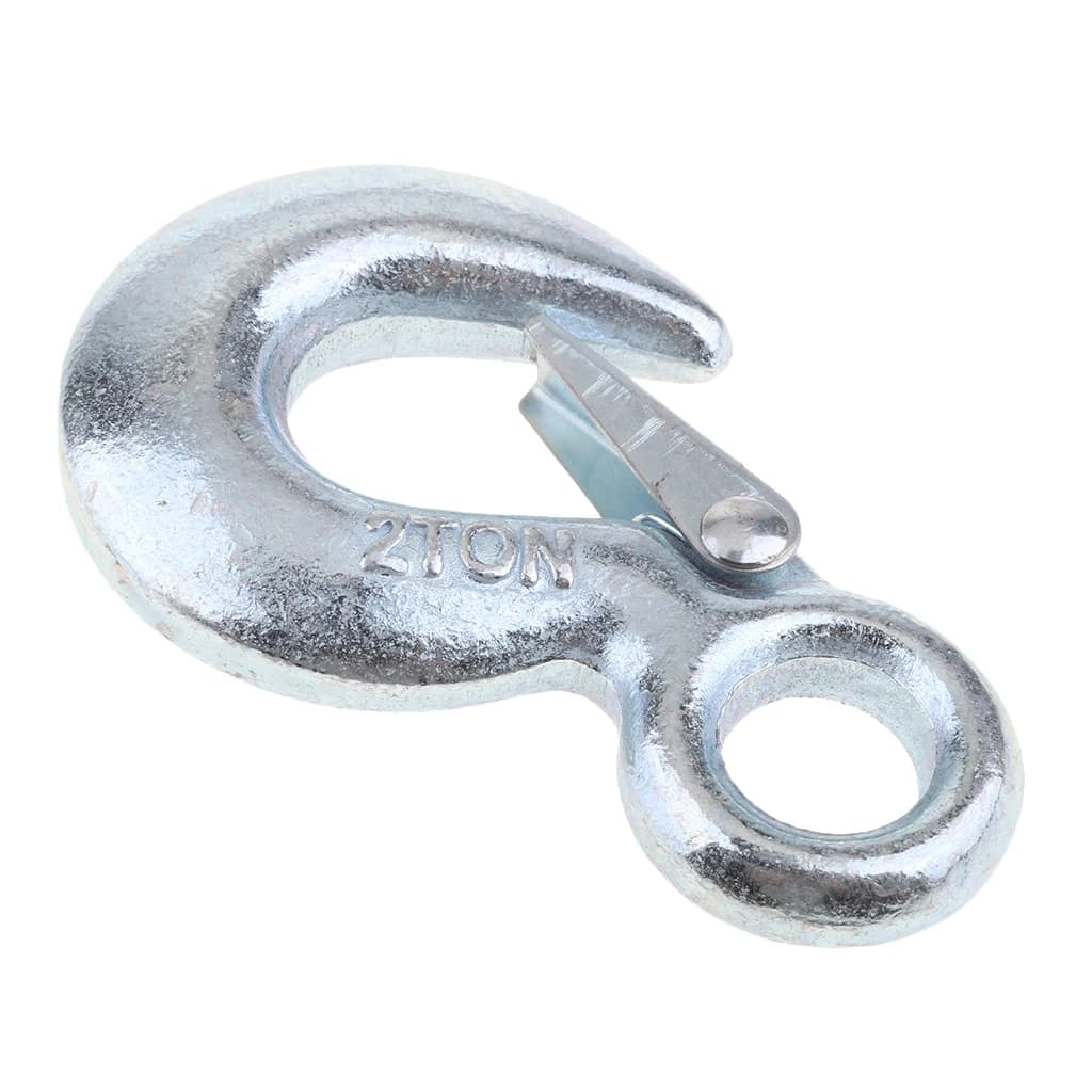 2-Ton Safety Latch Winch Hook | Forged Steel Clevis | Hoist & Sling Secure Attachment - Thumbnail 6