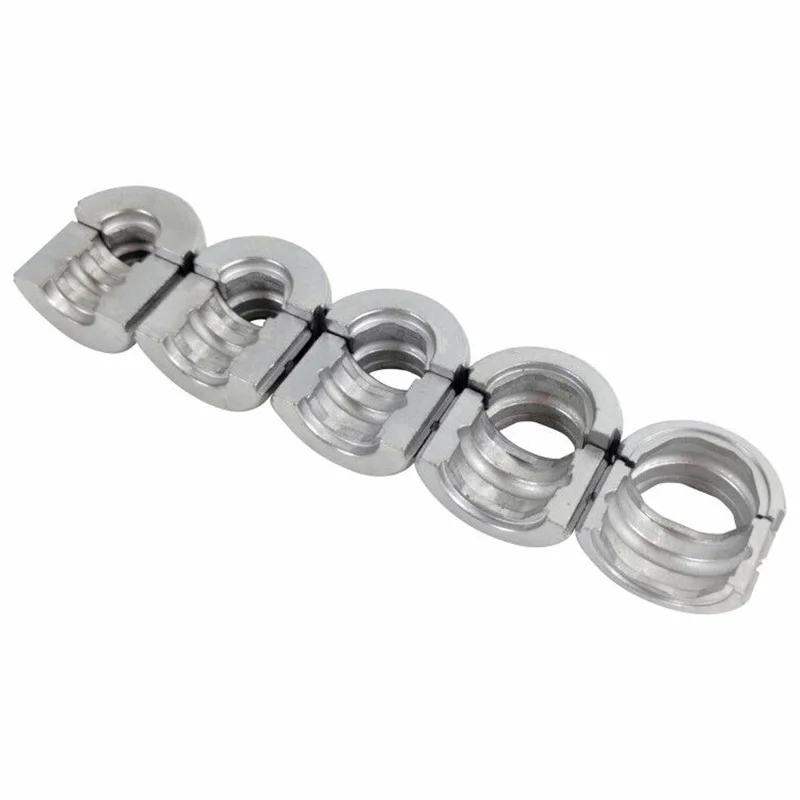 Professional M series hydraulic pipe crimping dies for M12, M15, M18, M22, and M28 fittings, compatible with copper and aluminum pressure tubing.