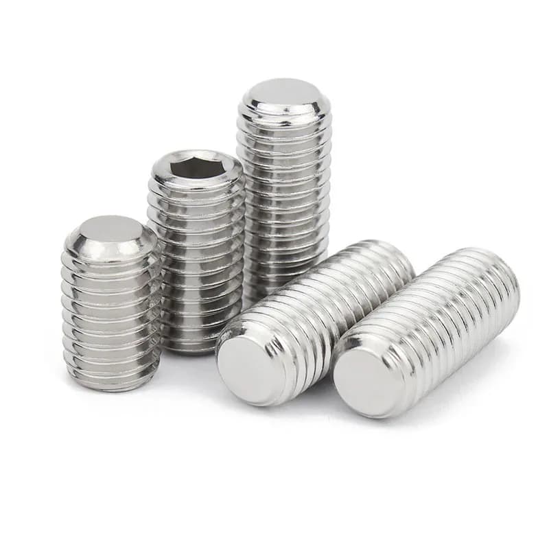 Stainless Steel Grub Screws | M1.6-M16 Allen Hex Socket Set | Flat Headless Set Screws - Thumbnail 6