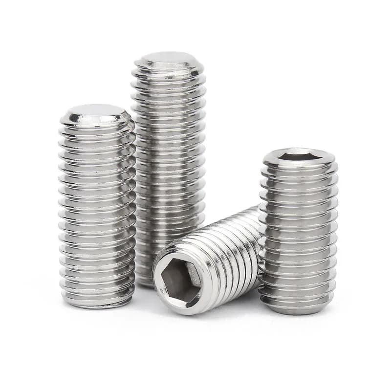 Stainless Steel Grub Screws | M1.6-M16 Allen Hex Socket Set | Flat Headless Set Screws - Thumbnail 4