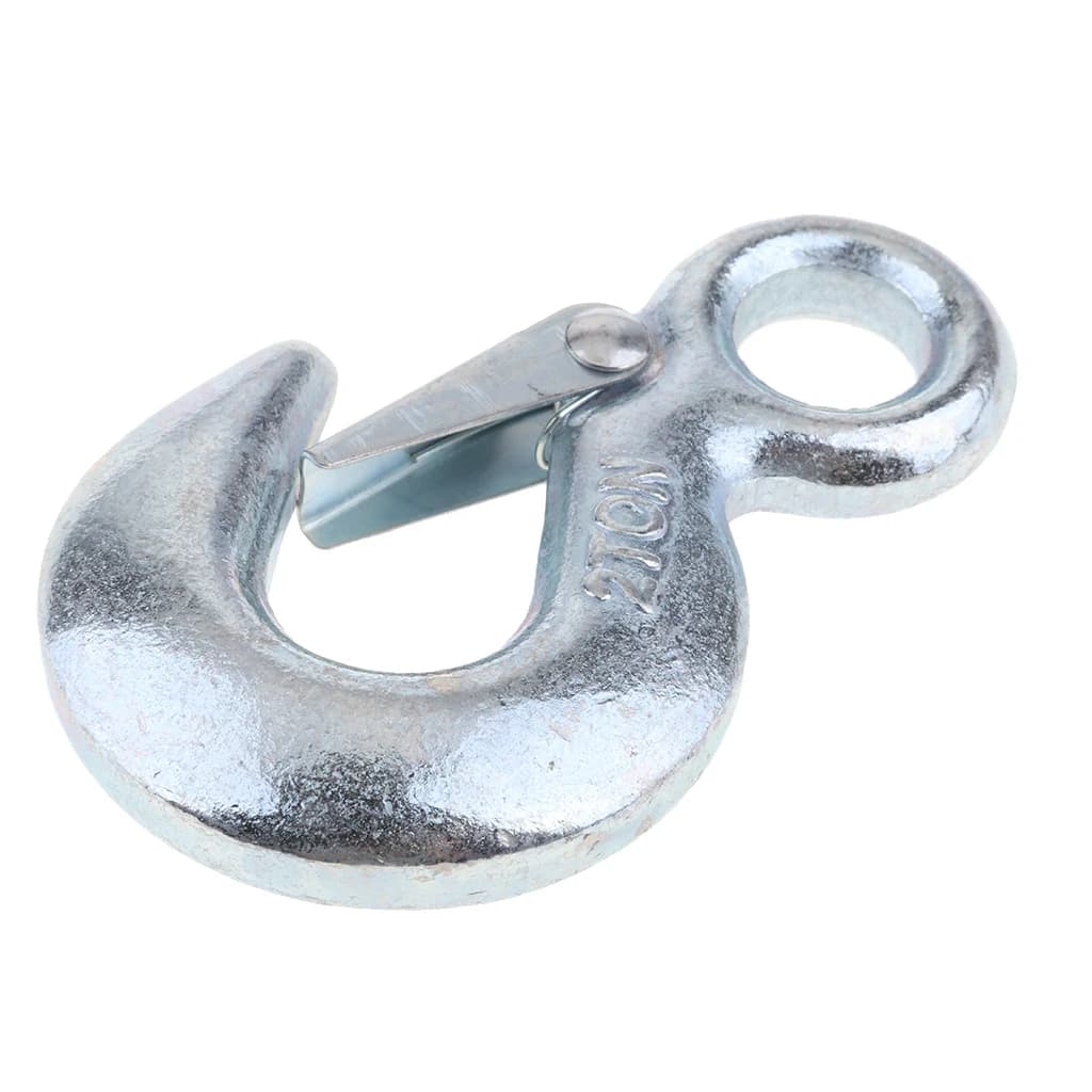 2-Ton Safety Latch Winch Hook | Forged Steel Clevis | Hoist & Sling Secure Attachment - Thumbnail 4