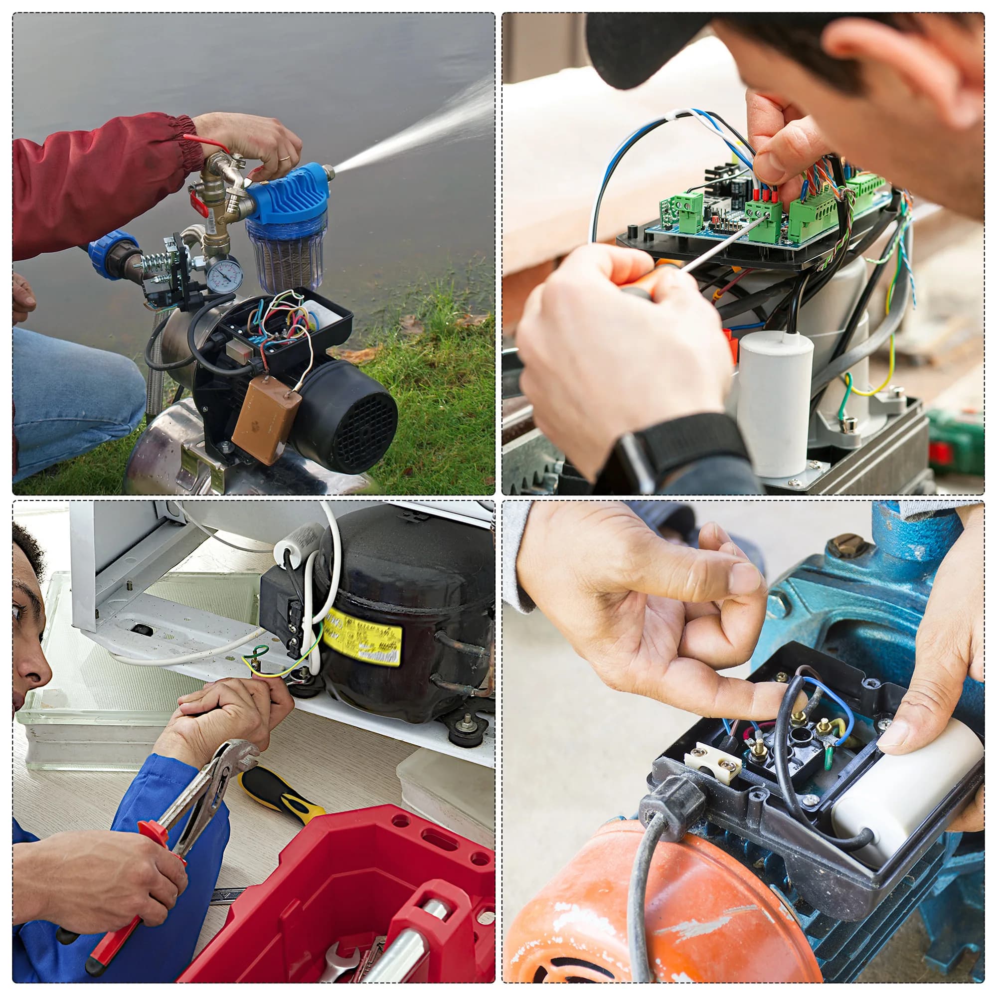 Professional-Grade 12uF 450V AC Run Capacitor | CBB60 Motor Start for Air Compressor & Water Pump - Thumbnail 5
