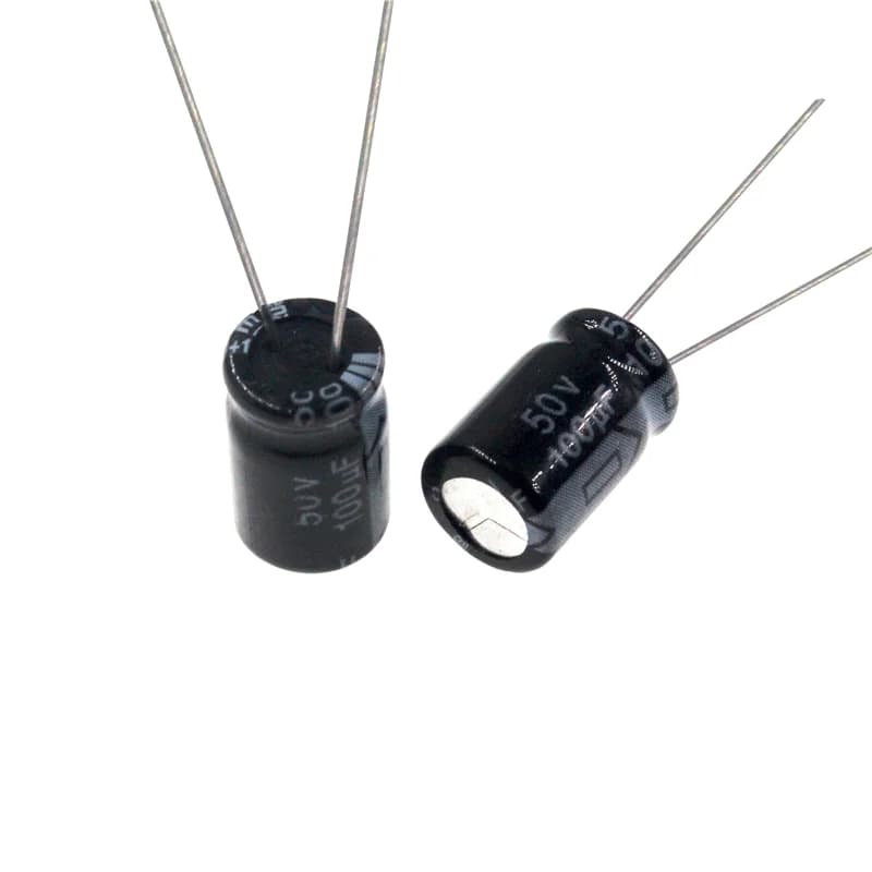 Radial Electrolytic Capacitors | 100uF 50V | 6x11mm | 50-Pack for Reliable Circuit Performance - Thumbnail 5