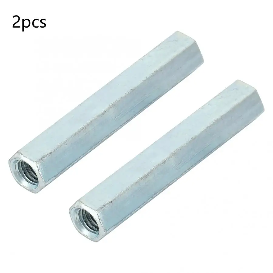 Threaded Rod Coupling | Galvanized Hex Sleeve Nut | 2Pcs Fixed Standoff Fasteners - Thumbnail 4