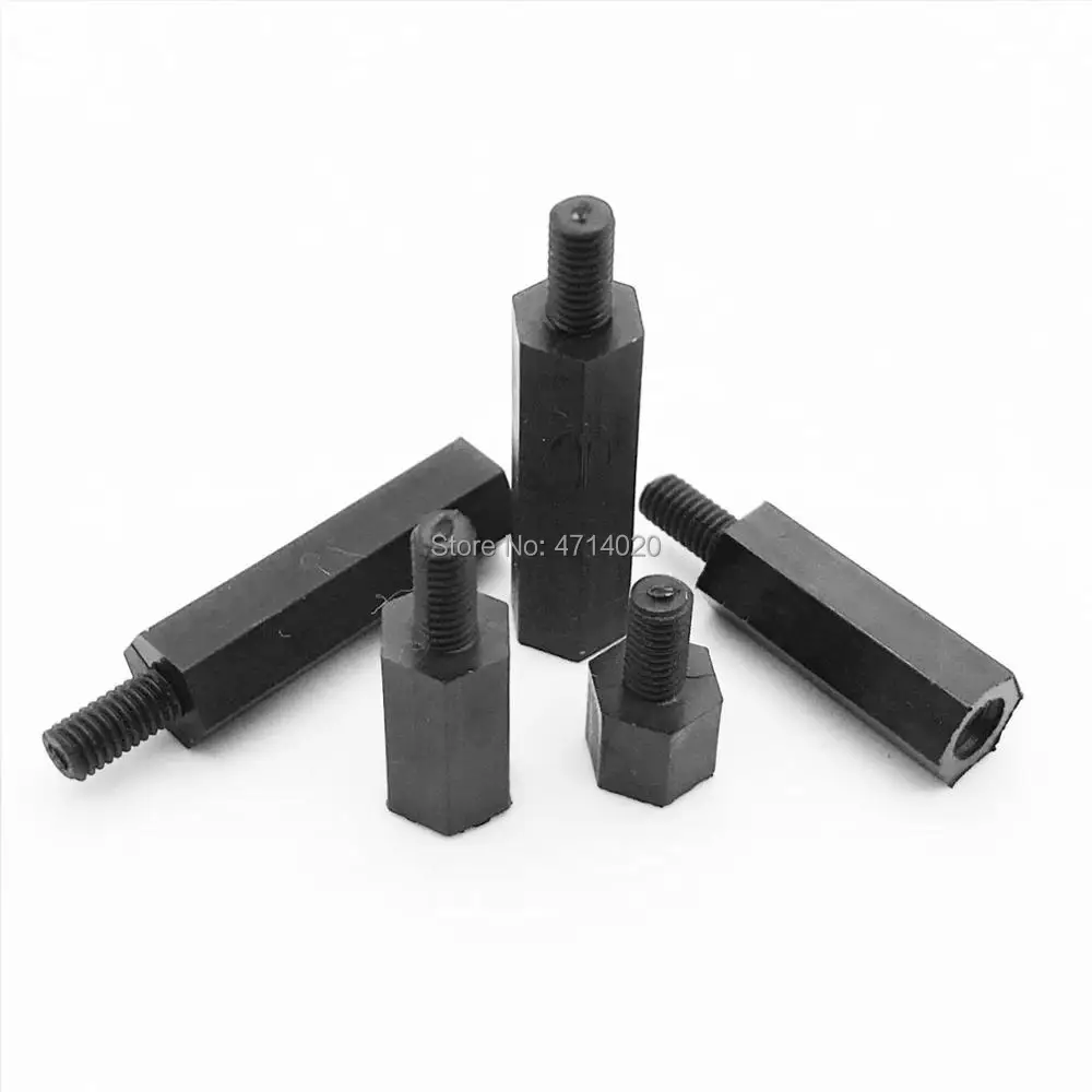 Nylon Standoff Spacers | M2-M4 Phillips Hex Pillar | 50pc Motherboard Mounting Kit - Thumbnail 2