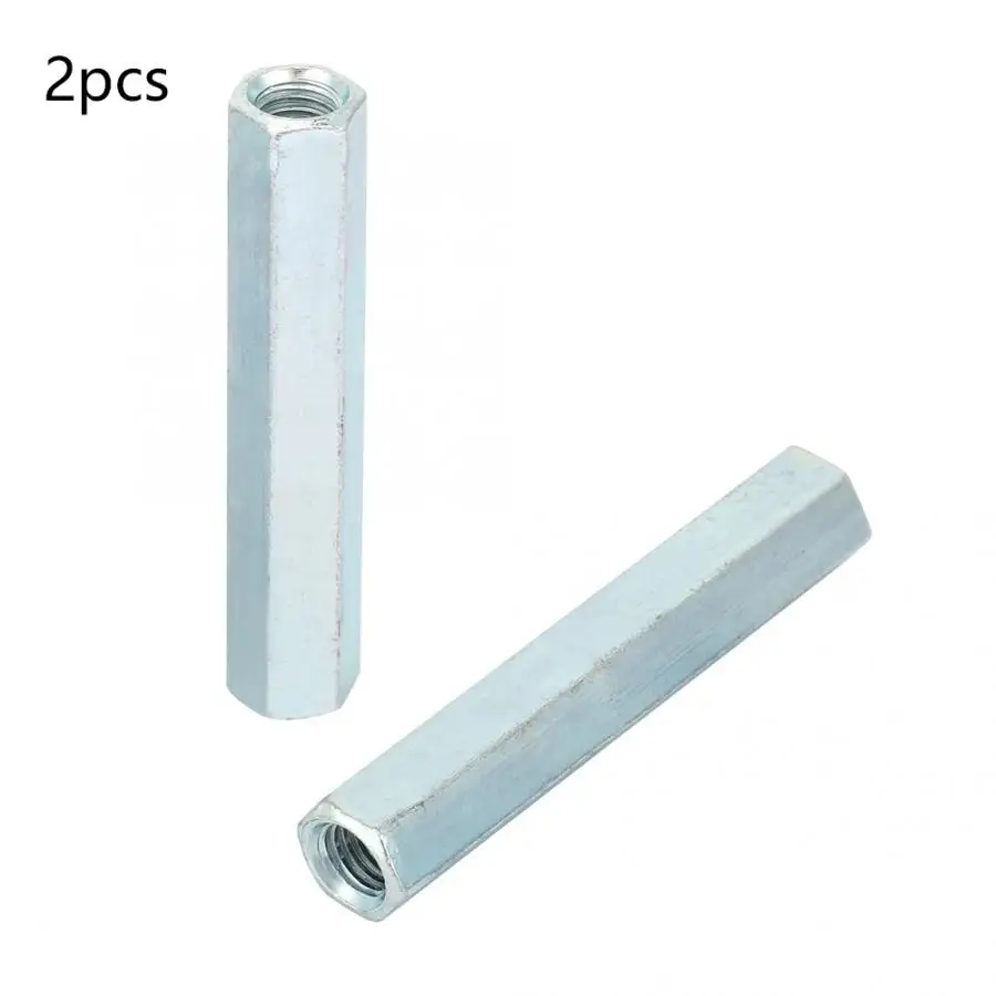 Threaded Rod Coupling | Galvanized Hex Sleeve Nut | 2Pcs Fixed Standoff Fasteners - Thumbnail 5