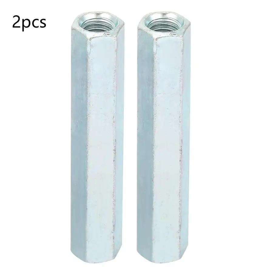 Threaded Rod Coupling | Galvanized Hex Sleeve Nut | 2Pcs Fixed Standoff Fasteners - Thumbnail 3