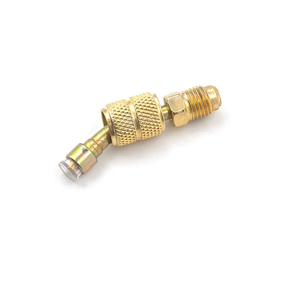 HVAC Brass Fitting | R410a AC Adapter | 1/4 SAE Flare Connection - Thumbnail 5