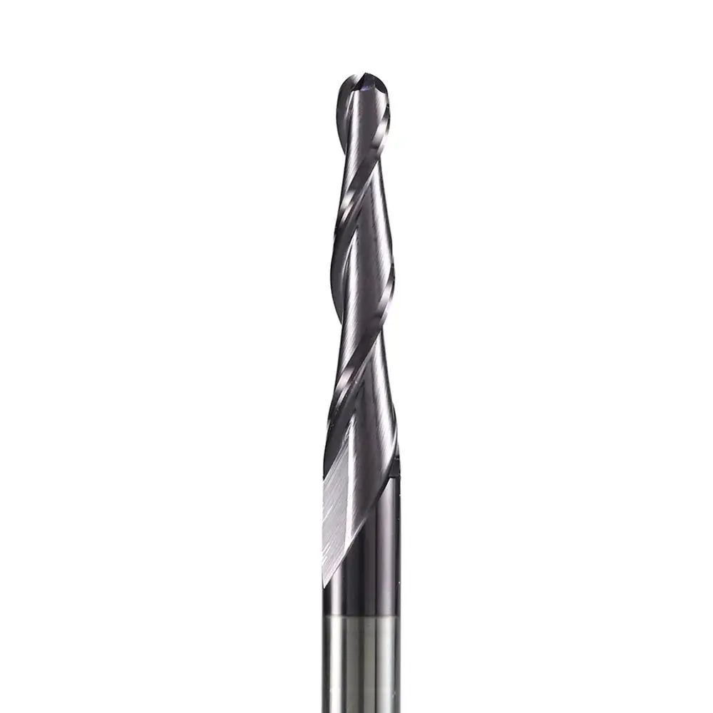 Carbide Taper Ball Nose Bit | Coated End Mill | CNC Milling Cutter for Wood & Metal - Thumbnail 5