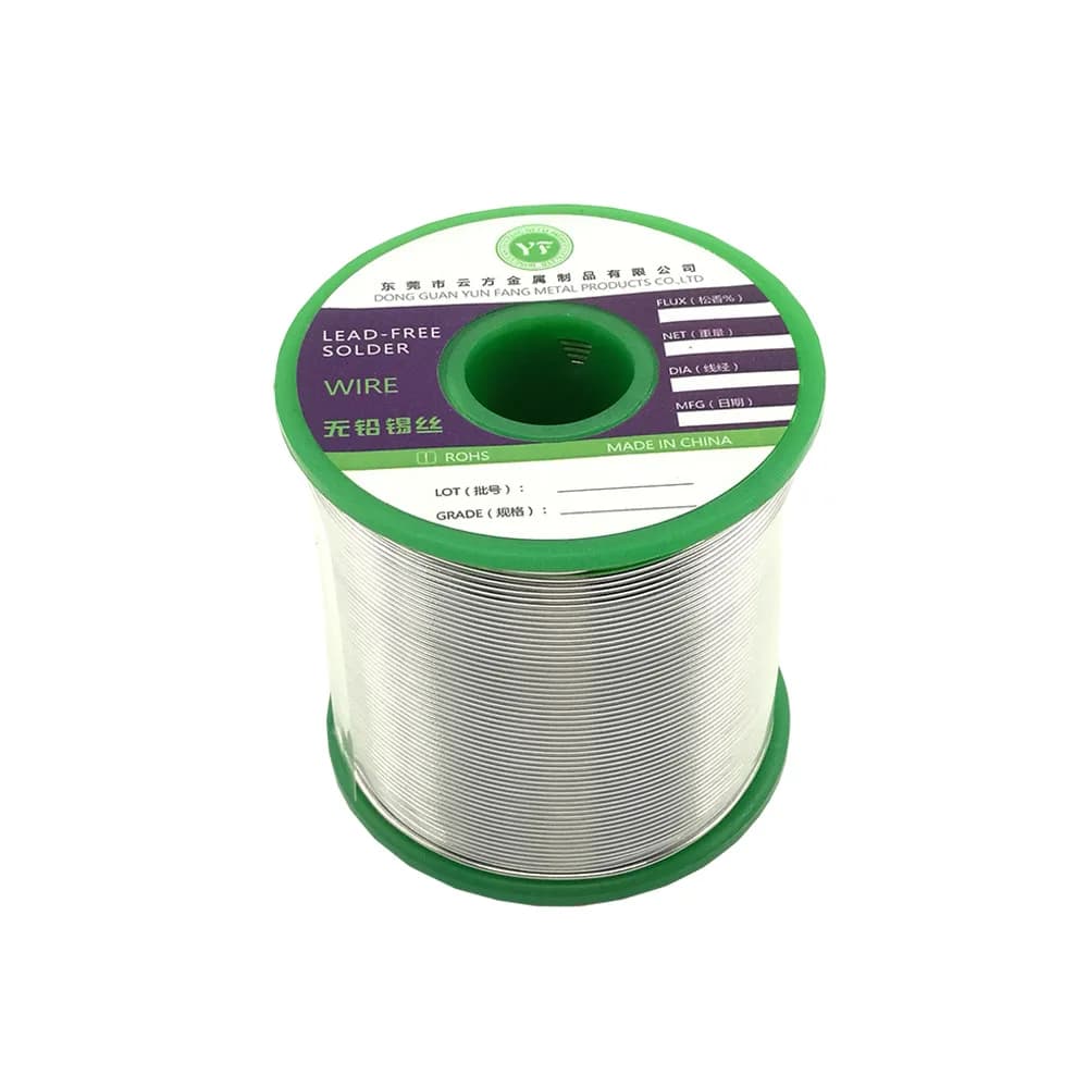 Lead-Free Solder Wire | 99% Tin, 0.3% Silver Alloy | 1kg Spool with Rosin Core - Thumbnail 3