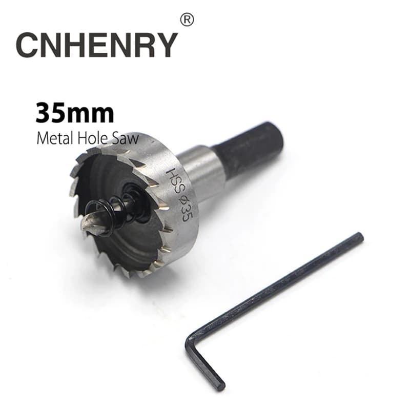 HSS Hole Saw Kit | 12-35mm Metal Cutting Set | High-Speed Steel for Stainless Steel & Power Tools - Thumbnail 3