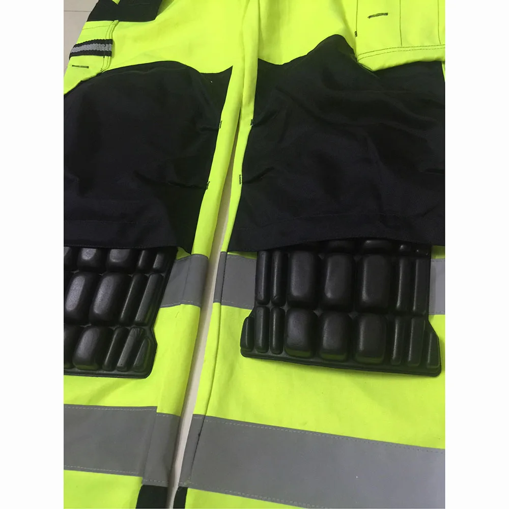 Visibility Work Pants | Reflective Cargo Trousers with Knee Pads | Multi-Pocket - Thumbnail 5