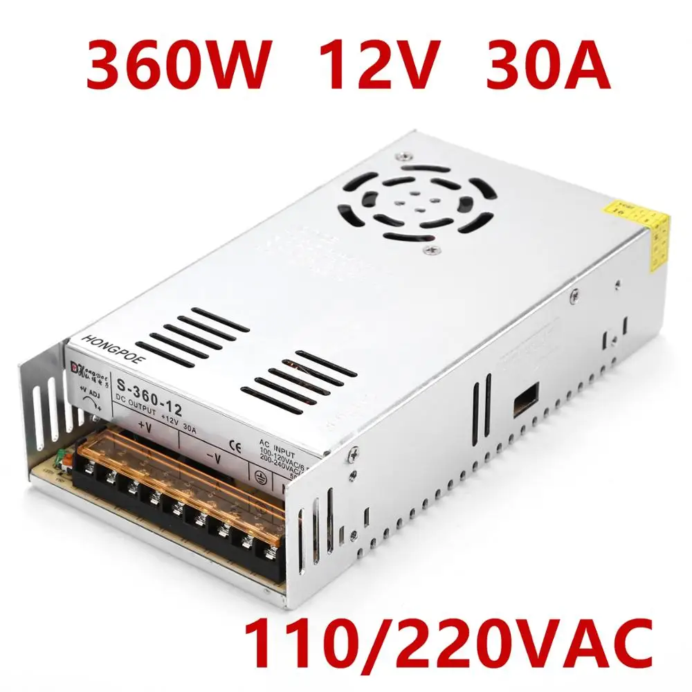 AC/DC Switching Power Supply | 360W 400W | 5V-48V Output | 100-240V Input - Thumbnail 3
