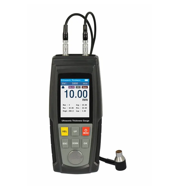Ultrasonic Thickness Gauge | 1.0-300mm Range | High-Resolution LCD | Metal, Plastic & Glass Tester - Thumbnail 6