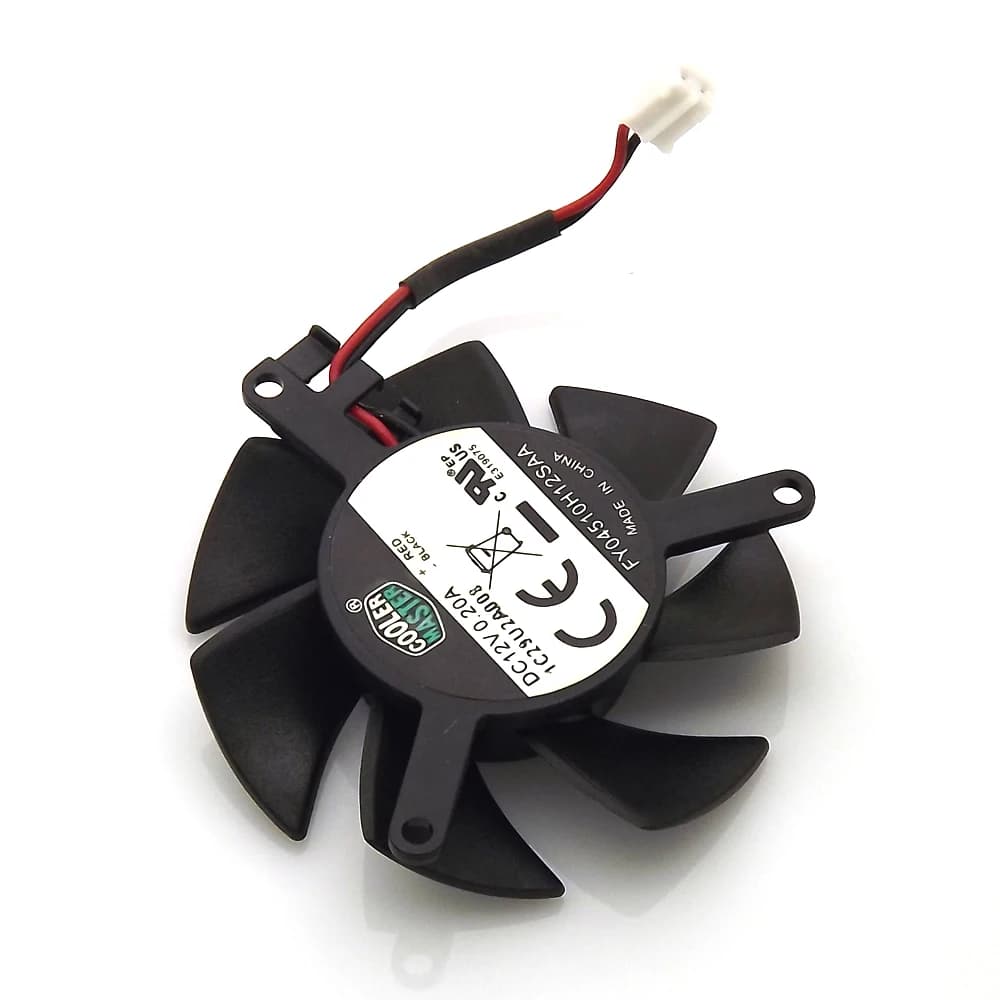 High-Performance 45mm GPU Cooling Fan | 12V 0.2A 2-Pin Replacement | Quiet & Efficient Graphics Card Cooler - Thumbnail 3