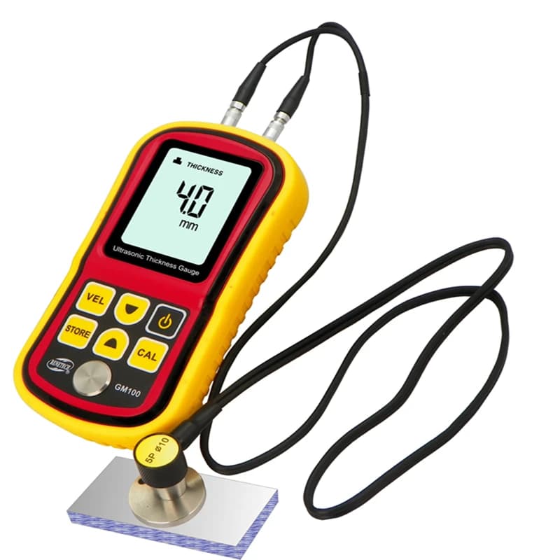 Ultrasonic Thickness Gauge | GM100 Digital Meter for Metal & Steel | 1.2-220mm Range - Thumbnail 3