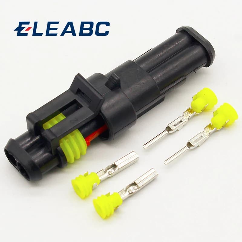 2-Pin Waterproof Electrical Connector Kit | 10-Piece Set | Automotive & Marine Grade - Thumbnail 2