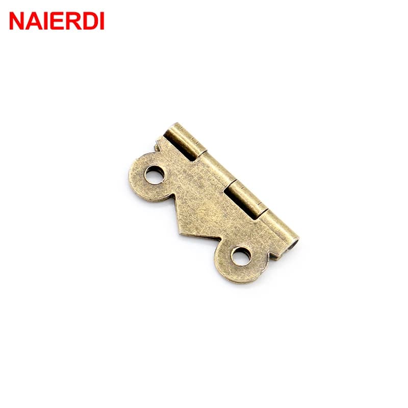 Butterfly Cabinet Hinges | 10PCS Bronze Decorative Hardware | 20x17mm Drawer & Jewelry Box - Thumbnail 6