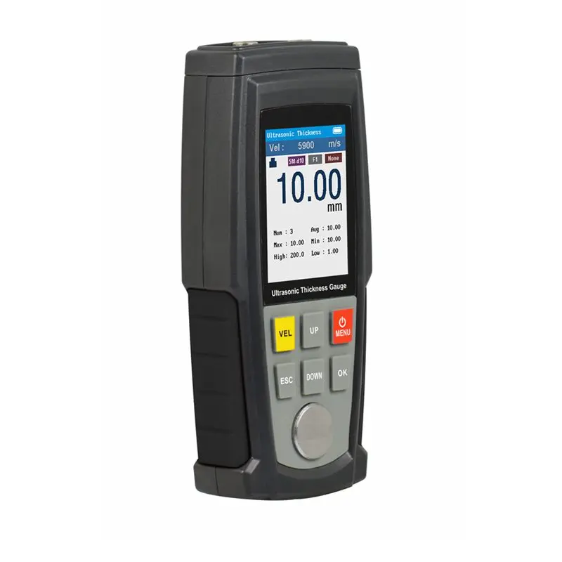 Ultrasonic Thickness Gauge | 1.0-300mm Range | High-Resolution LCD | Metal, Plastic & Glass Tester - Thumbnail 4