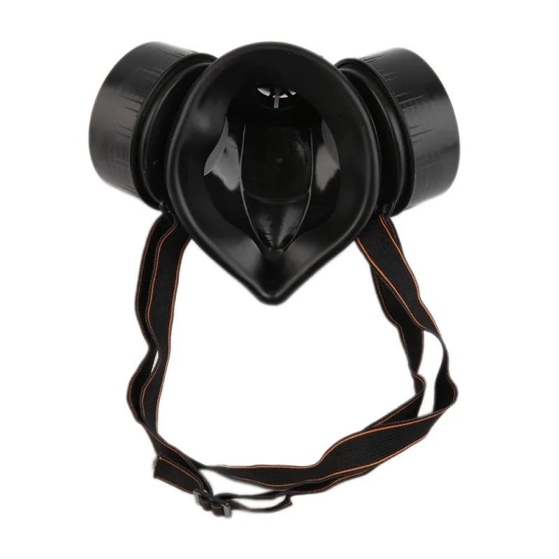 Premium half gas mask respirator with dual filters for organic vapor, chemical, dust, and paint protection in industrial safety.