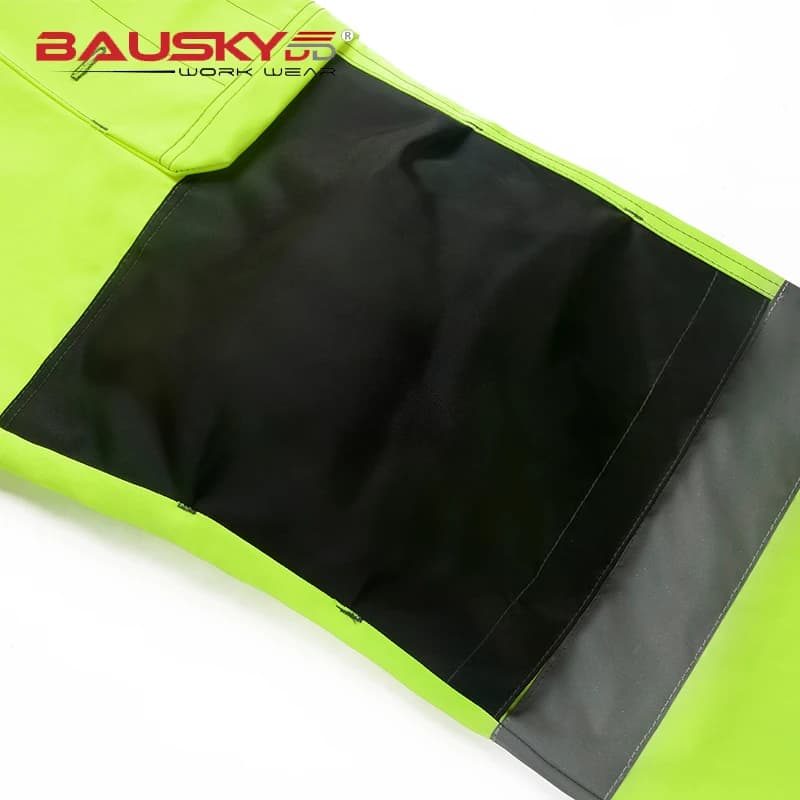 Visibility Work Pants | Reflective Cargo Trousers with Knee Pads | Multi-Pocket - Thumbnail 4