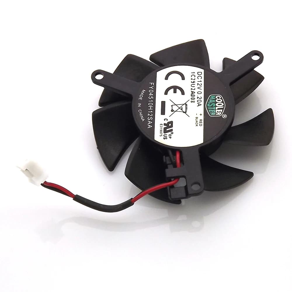 High-Performance 45mm GPU Cooling Fan | 12V 0.2A 2-Pin Replacement | Quiet & Efficient Graphics Card Cooler - Thumbnail 4