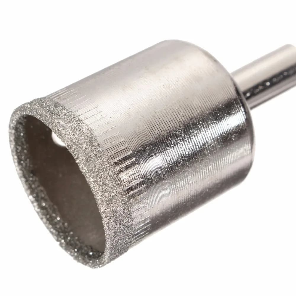 Diamond Hole Saw Kit | 15-Piece Set for Glass, Tile & Stone | 6mm-50mm Core Bits - Thumbnail 3