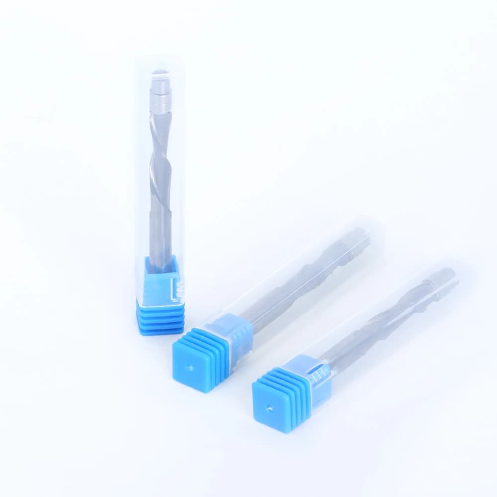 Trim Router Bit | 6mm Carbide Bearing Guide | Two Flute Woodworking End Mill - Thumbnail 6