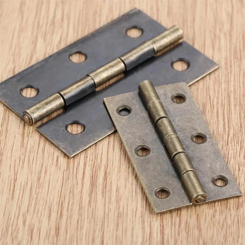 Cabinet Hinges | 2-Piece Vintage Butt Hinge | Decorative Jewelry & Wood Box Hardware - Thumbnail 5