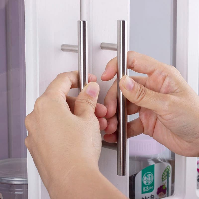 Steel Furniture Handles | Professional Grade | Glass & Wooden Door Pulls - Thumbnail 6