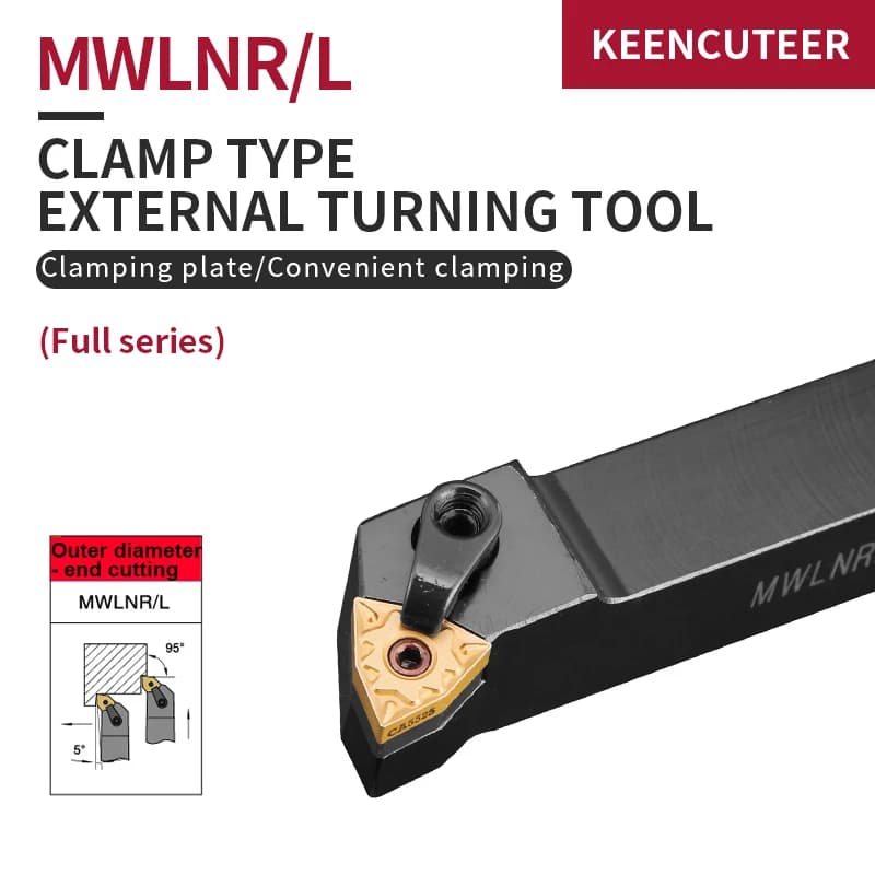WNMG0804 Lathe Tool Holder & Carbide Inserts Set | External Turning & CNC Cutting Tools - Thumbnail 6