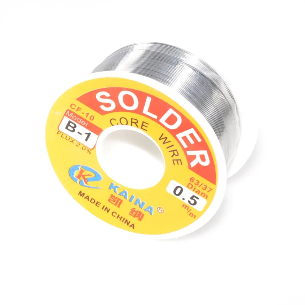 Professional-Grade 63/37 Rosin Core Solder Wire | 2.0% Flux | 0.5mm - 2.0mm Diameters - Thumbnail 2