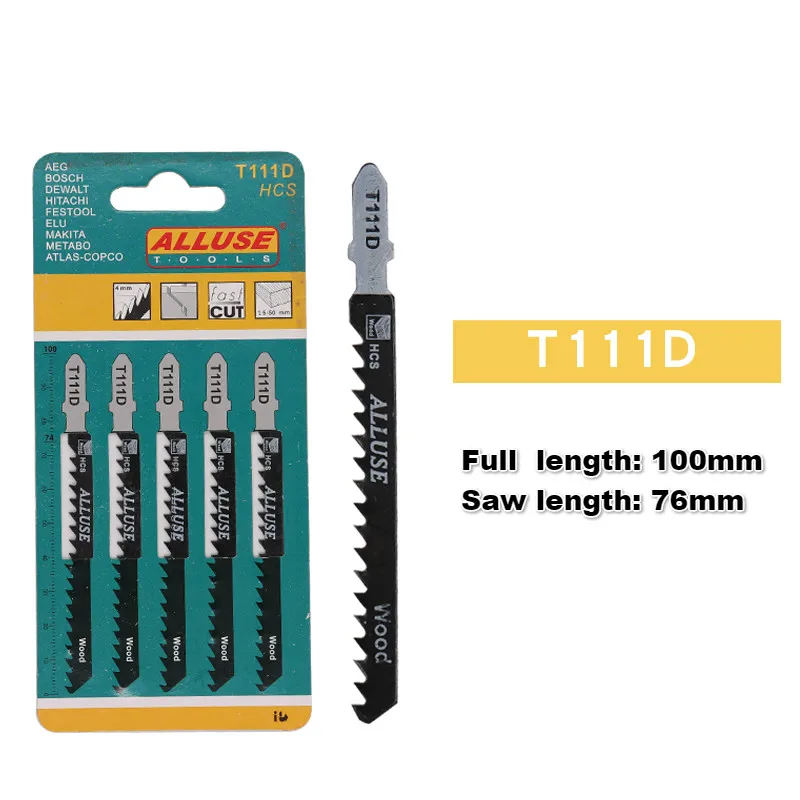 Professional Jigsaw Blades Set | T-Shank for Bosch, DeWalt, Makita | Precision Wood & Metal Cutting - Thumbnail 4