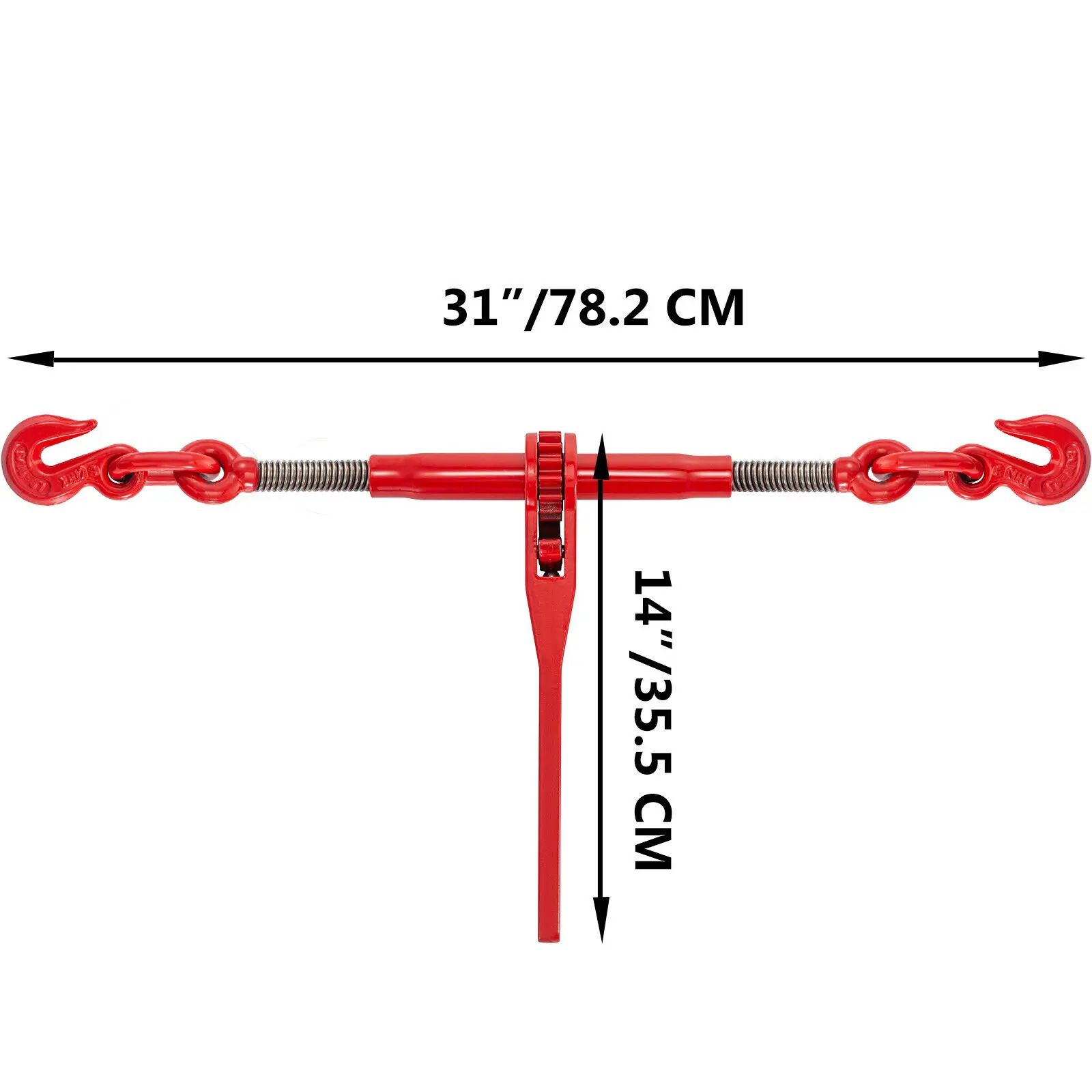 Heavy-Duty Ratchet Load Binder Kit | 6600 LB Capacity | Adjustable Tie-Down Chain for Towing & Hauling - Thumbnail 4