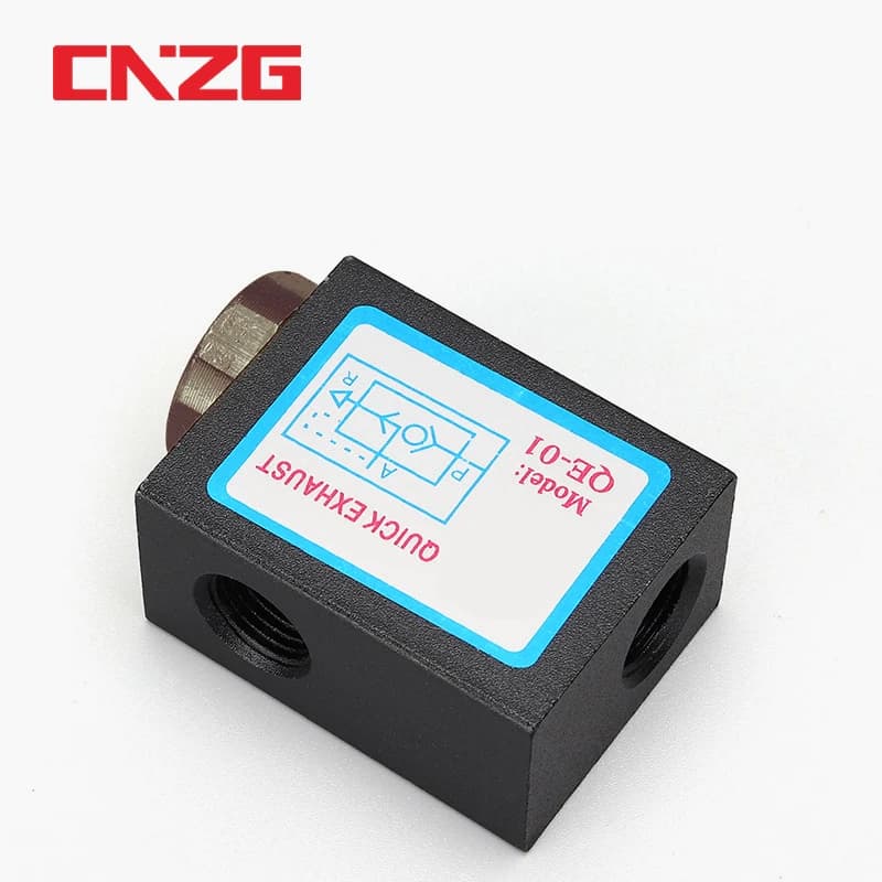 Quick-Exhaust Air Valve | 1/8 to 1/2 BSP Thread | QE Series for Rapid Pneumatic Release - Thumbnail 4