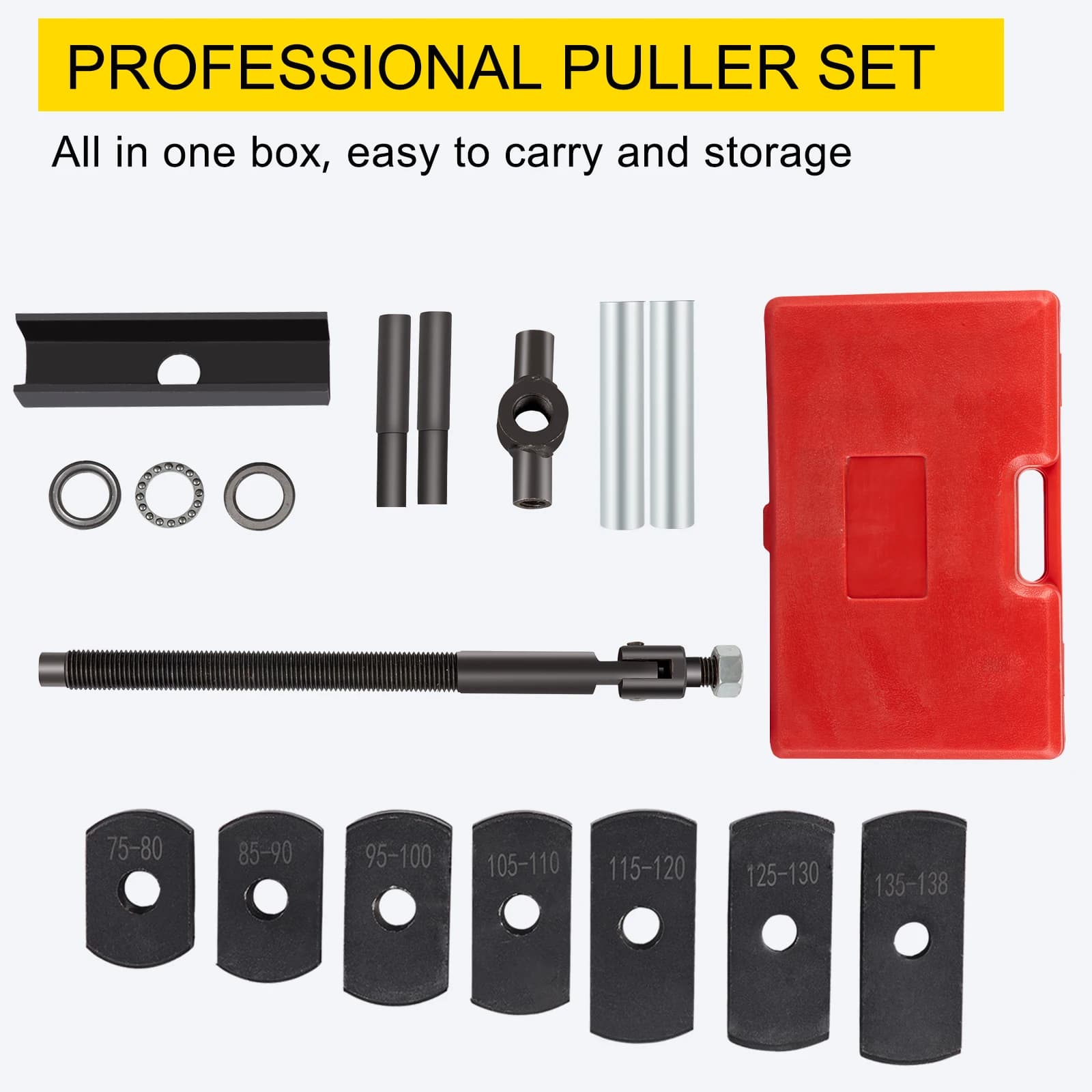 Hydraulic Cylinder Liner Puller Kit | 45 Steel Construction | 7-Piece Plate Set for Diesel Engine Repair - Thumbnail 2
