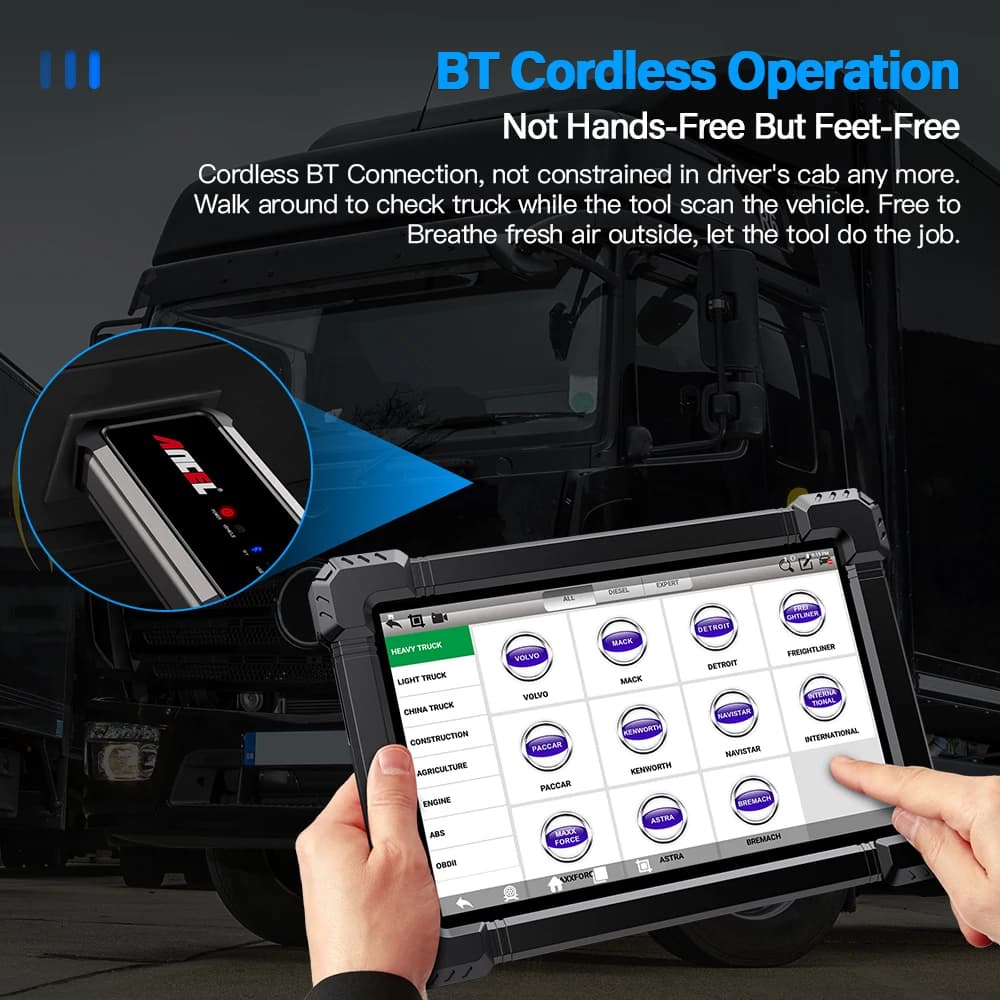 Duty Truck Diagnostic Scanner | 12V/24V OBD2 with DPF Regen | Full System ECU Reset - Thumbnail 5