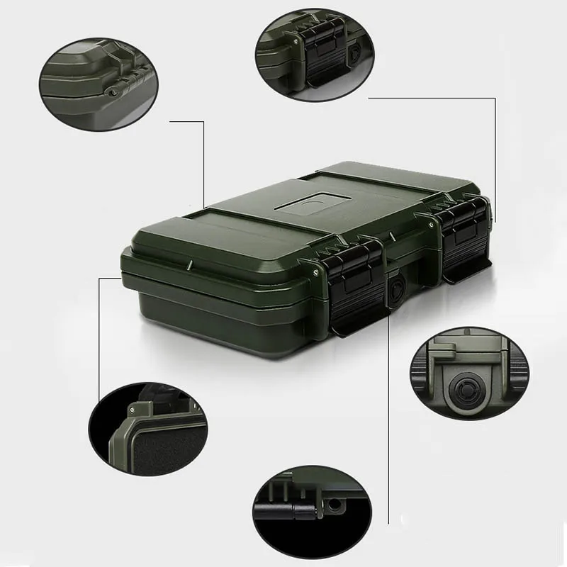 Airtight Toolbox | Waterproof Sealed Safety Case | Lockable with Pre-Cut Foam - Thumbnail 4