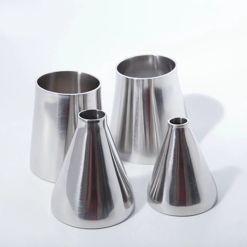 Stainless Steel Concentric Reducer | Sanitary Weld Pipe Fitting for Homebrew & Exhaust Systems - Thumbnail 5