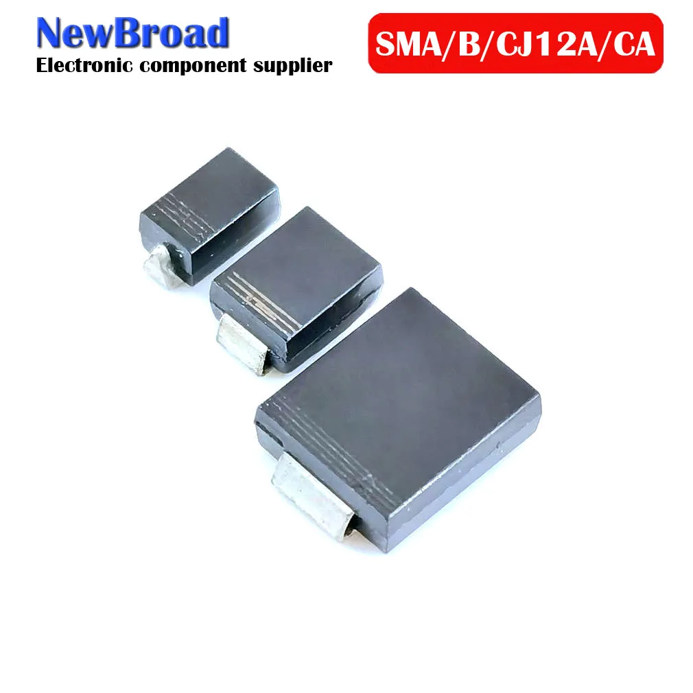 Professional-Grade TVS Diode Assortment | 12V SMAJ/SMBJ/SMCJ Series | DO-214A Surge Protection - Thumbnail 5