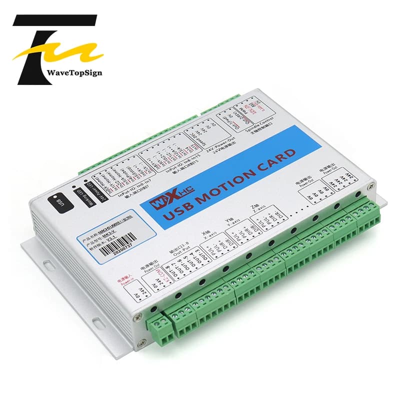 CNC Motion Control Card | USB Interface for Mach3 Software | 3-Axis to 6-Axis Stepper & Servo Motor Support - Thumbnail 4