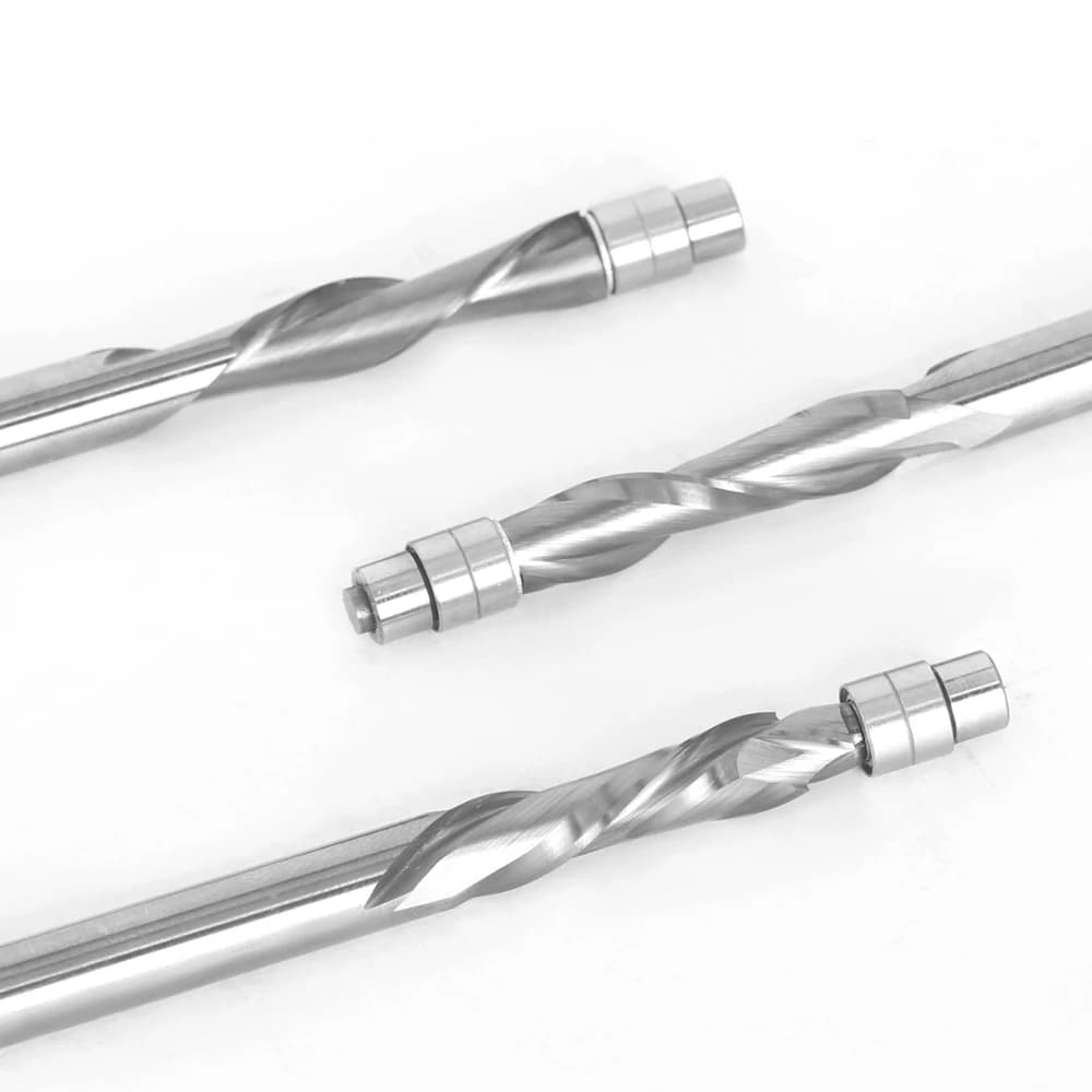 Trim Router Bit | 6mm Carbide Bearing Guide | Two Flute Woodworking End Mill - Thumbnail 3
