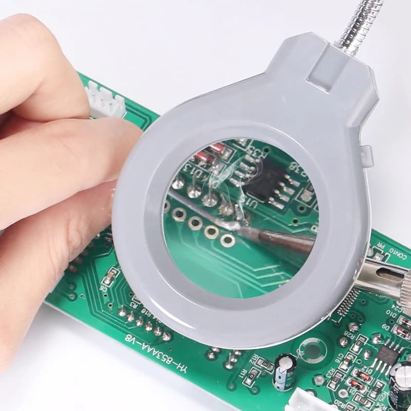 Digital Soldering Station with Magnifier Lamp | WEP 927 Precision Iron Kit - Thumbnail 3