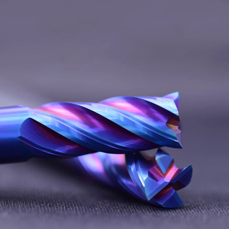 4 Flute Carbide End Mill | HRC65 Hardness | CNC Tungsten Steel Cutter Bit - Thumbnail 3
