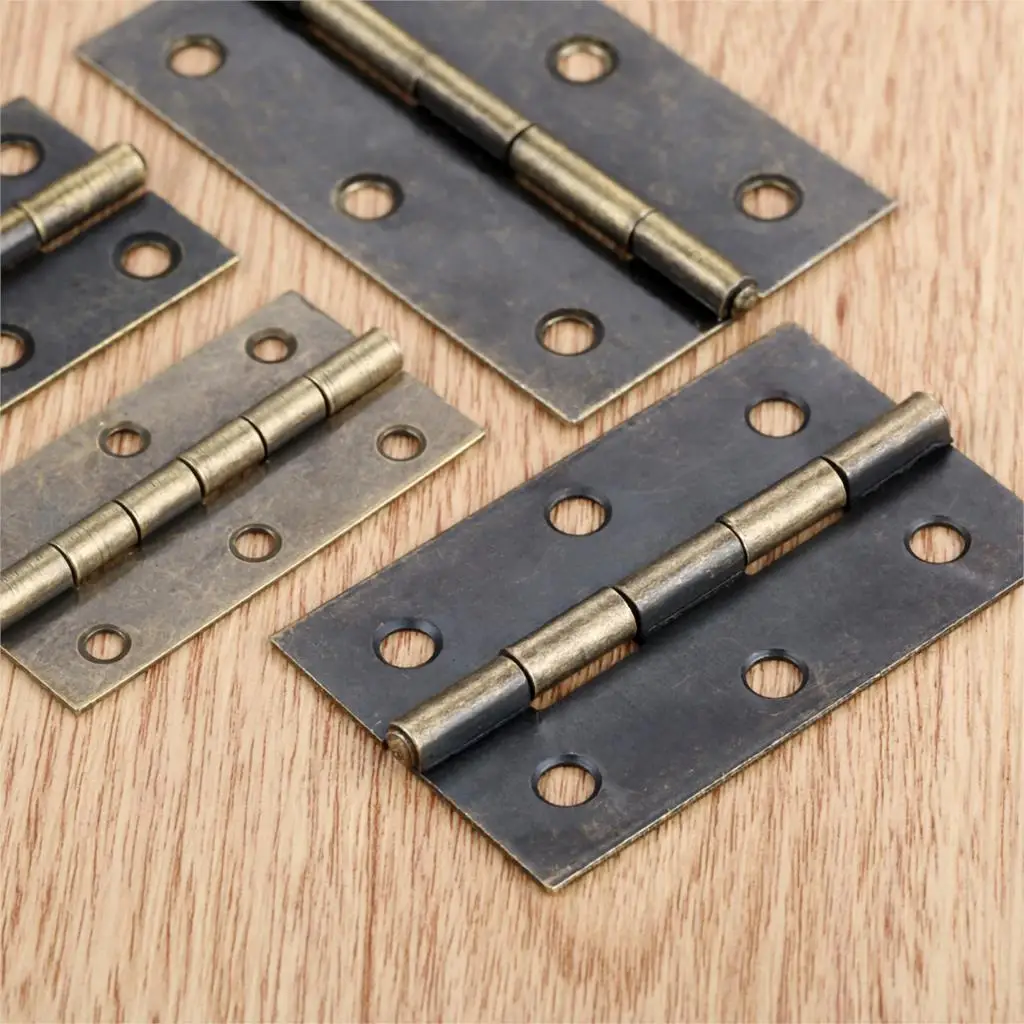 Cabinet Hinges | 2-Piece Vintage Butt Hinge | Decorative Jewelry & Wood Box Hardware - Thumbnail 7